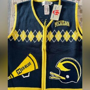 Vintage University of Michigan vest